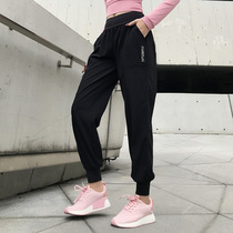 Sports pants womens 2021 spring new purple net red loose casual thin wild running fitness pants women