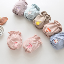 Autumn and winter baby sleeves Korean version of fresh solid color girls sleeve baby short hand sleeves winter children small sleeves