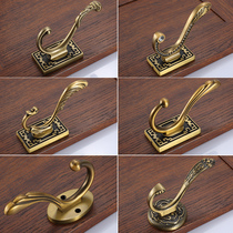 Chinese antique hook furniture bathroom hanging clothes hook Single wall hanging clothes clothes hook Wall hanging clothes rack