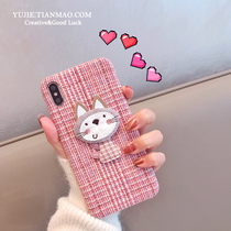 Cute plush kitty applies Huawei p30 mobile phone shell nova5pro nova4 3 2s female autumn winter mate20pro p30 p30 winter mate40 net