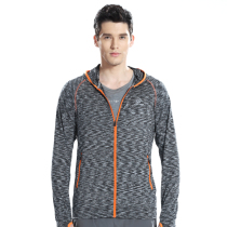 (Clearance) exploration outdoor hooded running jacket mens and womens quick-drying breathable hooded cardigan long sleeve T-shirt