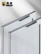 Eagle shield wardrobe invisible handle embedded cabinet door handle free hole long secret handle modern simple drawer cabinet