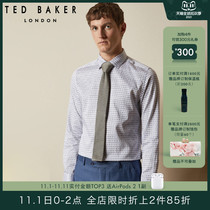 TED BAKER Mens Classic English gentleman pattern long sleeve shirt