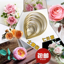 Fondant tool set stainless steel cutting mold Water drop fondant mold Wedding celebration rose camellia hibiscus flower cutting mold