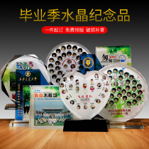 Crystal graduation souvenir custom student kindergarten creative gift class reunion photo photo