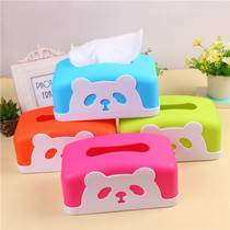 Beijing high-end simple plastic multifunctional tissue box cartoon White cat home office desktop storage paper box