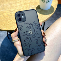 Apple 11 mobile phone case cute cartoon iphone11pro protective cover SE contrast matte max all-inclusive anti-fall xr net red with the same xs max couples tide 8plus all-inclusive