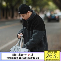 PSO Brand winter plus velvet thickened warm cashmere jacket loose stitching couple coat mens fashion Brand