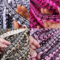 2cm wide pastoral quality luo wen dai lace pleats pillow home pet Silicon clothes dress lace accessories