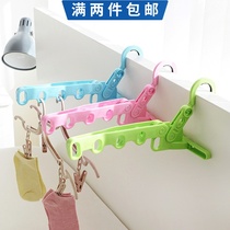 Japan KM folding hanger Travel portable travel drying rack Plastic door non-slip drying rack hanging rack