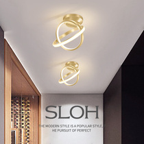 Aisle lights corridor lights creative personality rings Nordic style light luxury gold ceiling lights cloakroom channel porch lights