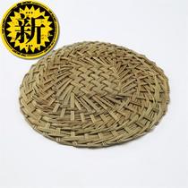 Rattan grass new mesh anti-stick encryption round 12 type round straw mat steamer handmade bun woven mat slip steamed bun grate