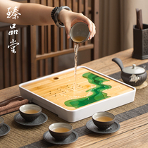 Bamboo Tea Tray Home Minimalist Kung Fu Tea Set Day Style Dry Tea Table Living Room Water Storage Trays Modern Tea Sea Trays