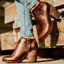 2019 woman fashion thck heels martin boots for women shoes