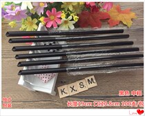 Black medium coarse length 19cm calibre 8mm disposable plastic yoghurt juice milk tea straw Independent packaging