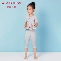 Adoring children 3-year-old girl girl baby Modal summer seven-point leggings can wear pants AK182P31
