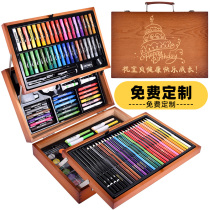 Watercolor pen set gift box kindergarten art Special 24 color watercolor pen washable primary school crayon set 36 color brush gift box custom birthday gift