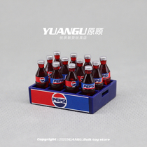 Pocket miniature food play mini cola drink small ornaments play home supermarket toy accessories props model toys