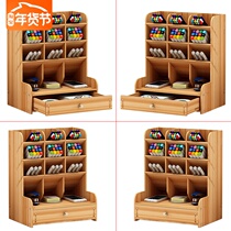 China Wind Pen Holder Retro Containing Box Nordic Creative Fashion Cute Women Ins Office Desktop Personality Brief