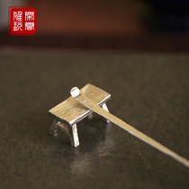 Free cloud elegant play sterling silver hand small bench teaspoon shelving Tea Needle tea clip tea spoon shelf tea ceremony ornaments