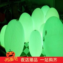 Led fluorescent luminous violent balloon 36 inch oversized bar nightclub interactive atmosphere props with colored paper atmosphere