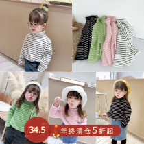 Childrens clothing girls winter clothing 2020 new baby padded velvet base shirt Winter Childrens foreign style warm coat tide