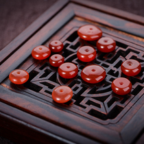 Poyali red agate spacer gasket beads crystal beads Bodhi DIY handmade accessories abacus beads