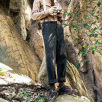 SOARIN retro American casual workwear pants male AMicha Pure Cotton Pants Canvas Straight Barrel Loose 90% Pants