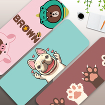 Mouse pad extra-large girl cute office keyboard pad desk cushion student writing desk desktop minimalist lock edge waterproof