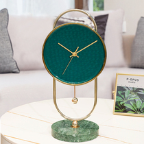 Eurostyle light extravagant bell desktop desktop swing piece clock living room table clock modern minimalist home sitting clock ceramic clock
