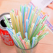 Disposable Straw Drink Straw Color Art Tube Soy Milk Coke Bend Colored Plastic plastic Vitamilk Straight