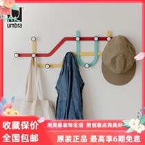 umbra multifunctional wall decoration metal adhesive hook creative coat hook Wall hanger porch key shelf