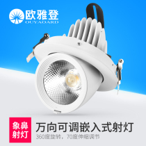 led spotlights Recessed ceiling lights Single cob Weevil lights Living room aisle Corridor Clothing store Spotlight downlight Nordic