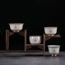 Enamel Color Tea Cup Tea Top Ceramics Cup Single Tea Bowl of Large Tea Bowl of Wine Cup