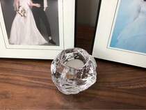  kosta boda handmade crystal glass snowball snowball dining table decoration candlestick Nordic romance