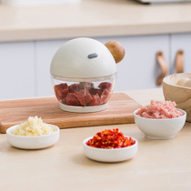Household multi-function mini manual dumpling meat mince shredding vegetable garlic cooking machine Small food hand-pulled blender