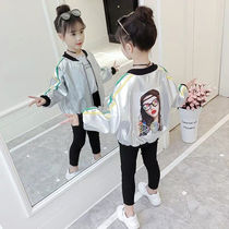 Childrens clothing 2020 new spring jacket girl jacket Korean version of foreign style autumn baseball clothing childrens casual coat tide