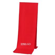 Red scarf annual meeting activities embroidery custom men and women this year of life big red printed LOGO gift imitation cashmere custom