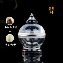 High transparent acrylic crystal Wenchang Tower Stupa mini Stupa can hold Tibetan relic manna pill Gawu box Type C