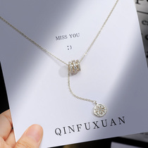 Small waist six star necklace female sweater chain long 2021 New sterling silver autumn and winter high-end birthday to send girlfriend