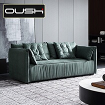 Italian Style Tech Cloth Sofa Small Family Type Nordic Ins Wind Living Room Down Trio Position Sofa Combination Brief Modern