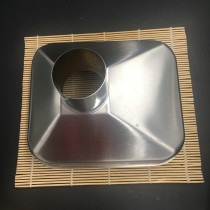 Commercial industrial large funnel Rectangular large diameter 304 stainless steel liquid funnel square household grain wine funnel