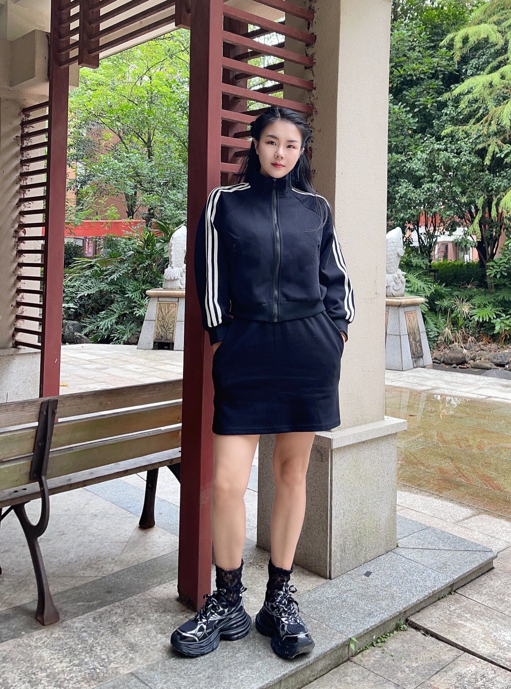 迪丽热巴同款骆驼银月老爹鞋 厚底增高拉长比例 银色系未来感十足