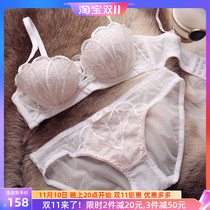 CBW has steel ring underwear women gather small breasts to receive auxiliary breasts adjustment type upper support sexy lace bra set