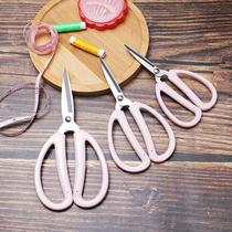 Small household fabric scissors kitchen stainless steel bone scissors small sharp strong scissors direct supply