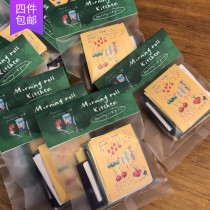 ●JY groceries●4 pieces of Korea morning roll press original landscape cake stickers in stock