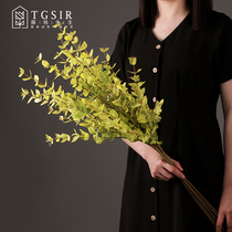 New heart-shaped eucalyptus leaf simulation Bouquet decoration living room table flower decoration high branch fake flower arrangement