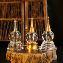 Taiwan Acrylic Crystal Stupa for Stupa Scriptures Saffron Relic Emery Manna Pill Relic