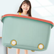 Good helper childrens toy storage box basket household storage box Plastic box baby clothes kindergarten outfit finishing