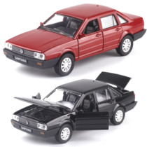 1:32 Volkswagen Santana Pusan sound and light return car alloy car model toy car childrens gift